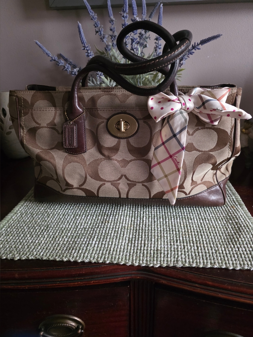 Beautiful Vintage XL Park Signature CarryAll Satchel Bag